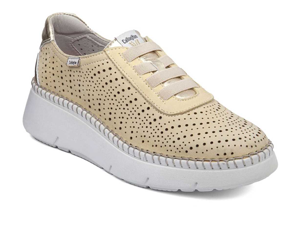 Callaghan 53600 Circular Sra. Naisten Platform Tennarit Keltainen Beige | XOC3173LI