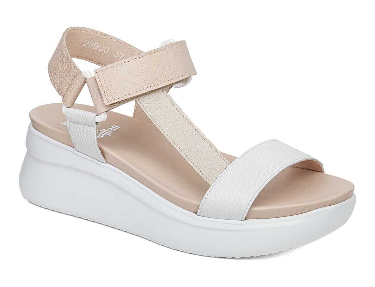 Callaghan 29900 Llana Naisten Platform Sandaalit Valkoinen Beige Pinkki | HAW2498QV