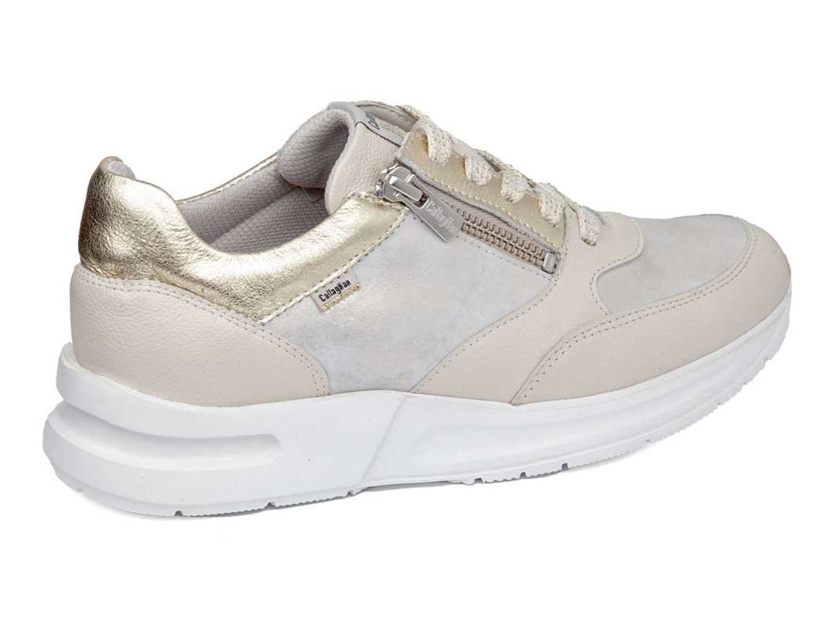 Callaghan 92121 Dorcas S.I.L Naisten Tennarit Valkoinen Beige Kultaiset | JLZ212OQ